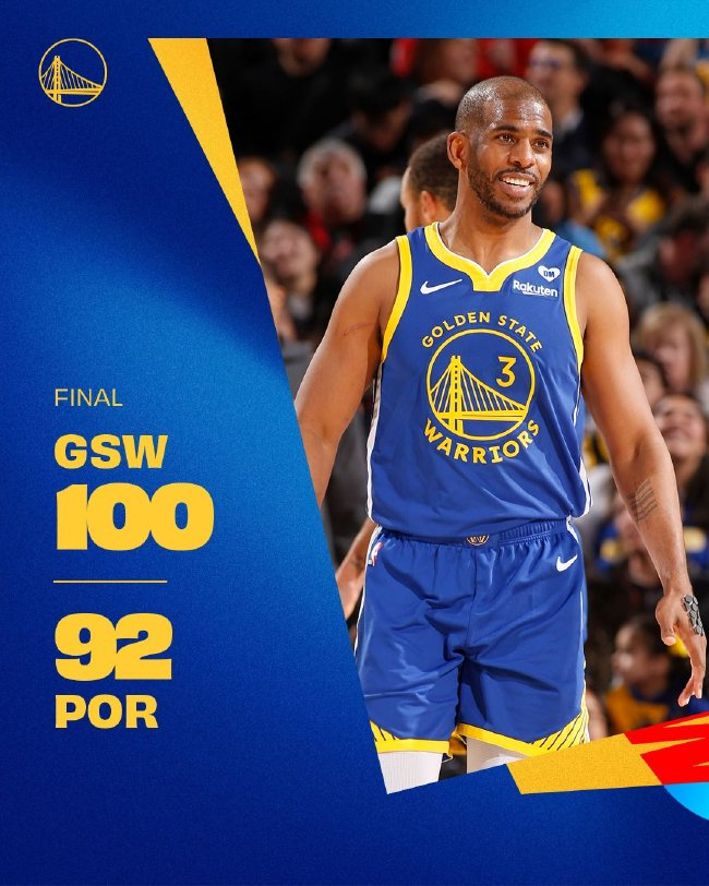 勇士力克开拓者,取得胜利 勇士力克开拓者,取得胜利